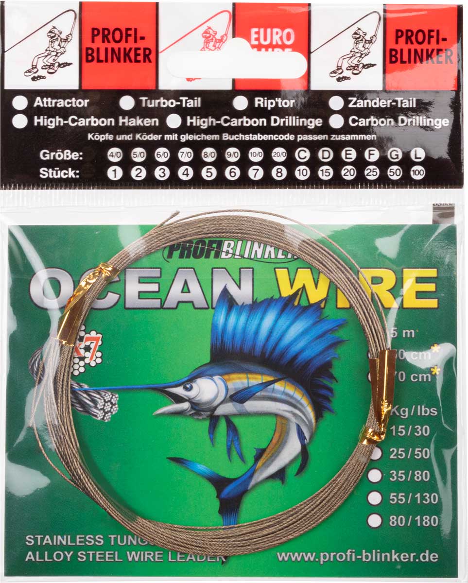 ProfiBlinker Meterware 1x7 Ocean Wire & 7x7 Soft Ocean Wire 