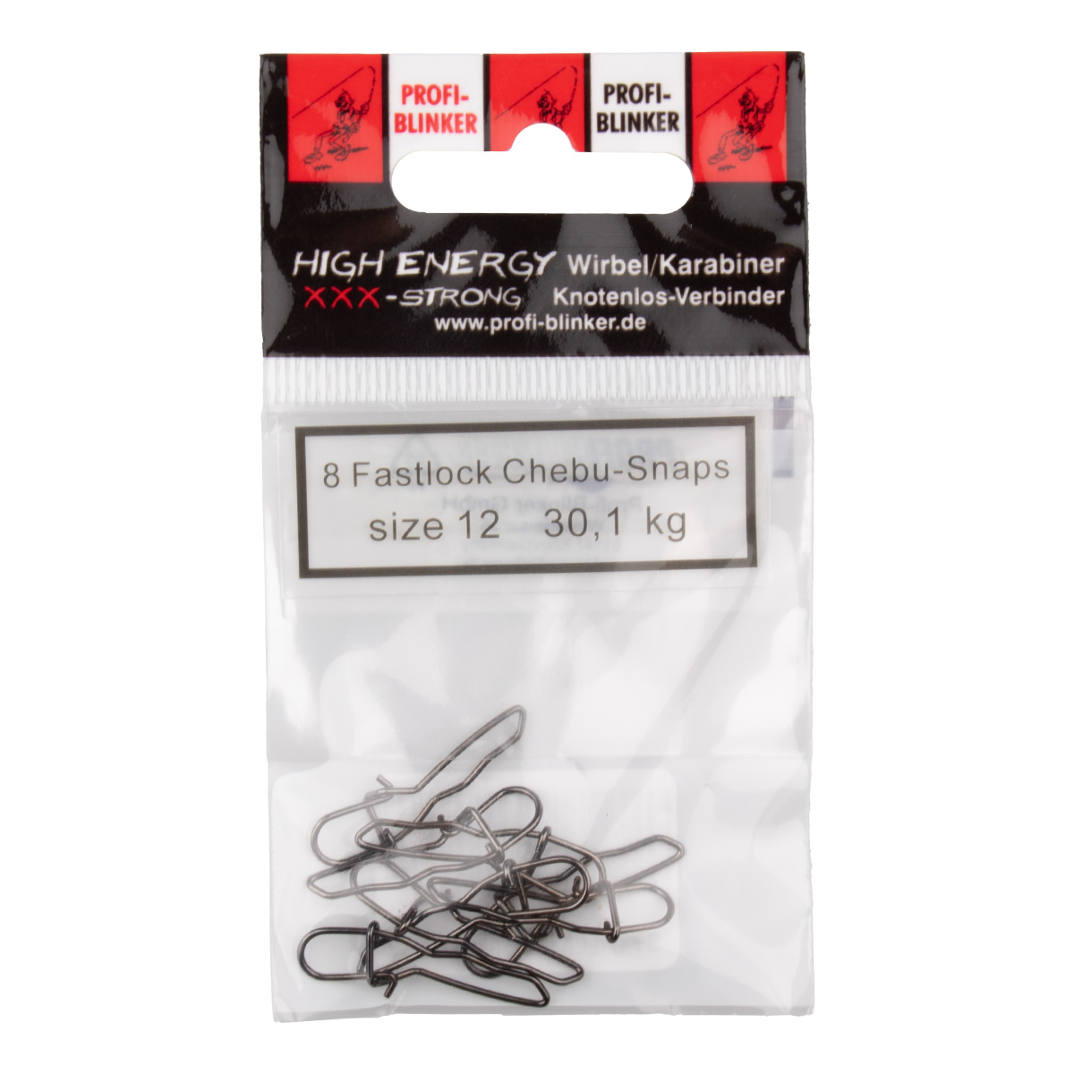 ProfiBlinker Fastlock Cheburashka Snap / Größe 12 / Tragkraft 30,1 kg / 8er Pack 