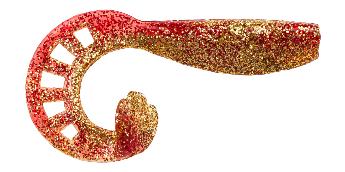 ProfiBlinker Zandertail Größe D 10cm Rot-Metallic / 5er Pack 