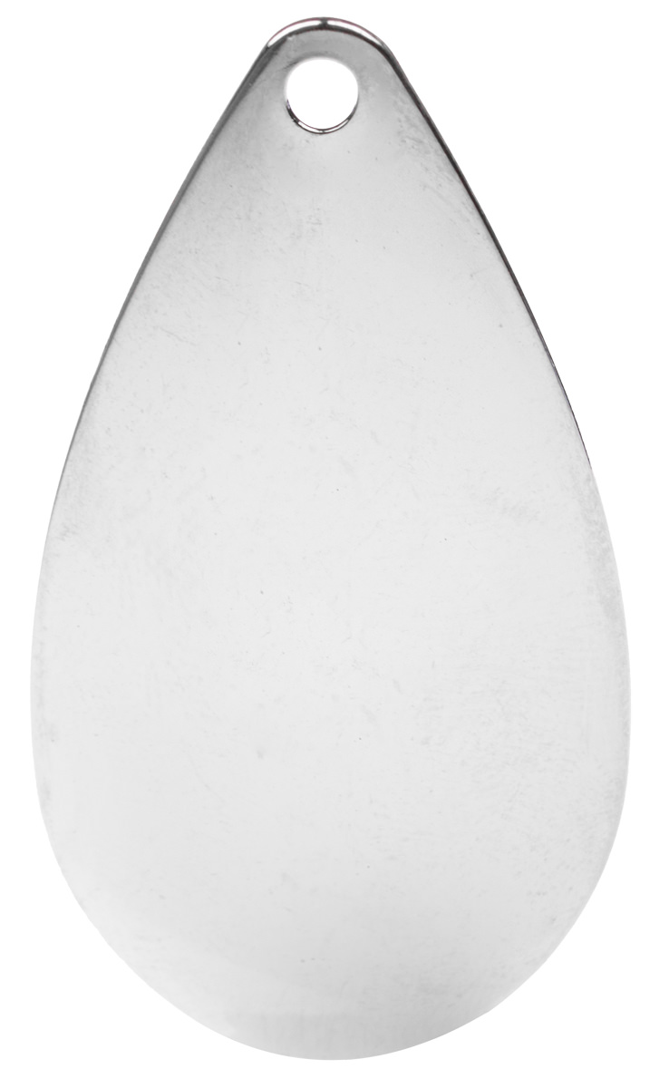ProfiBlinker Spinnerblatt Tropfen / Silber-Glatt / Größe 1 / 18mm / 15er Pack 