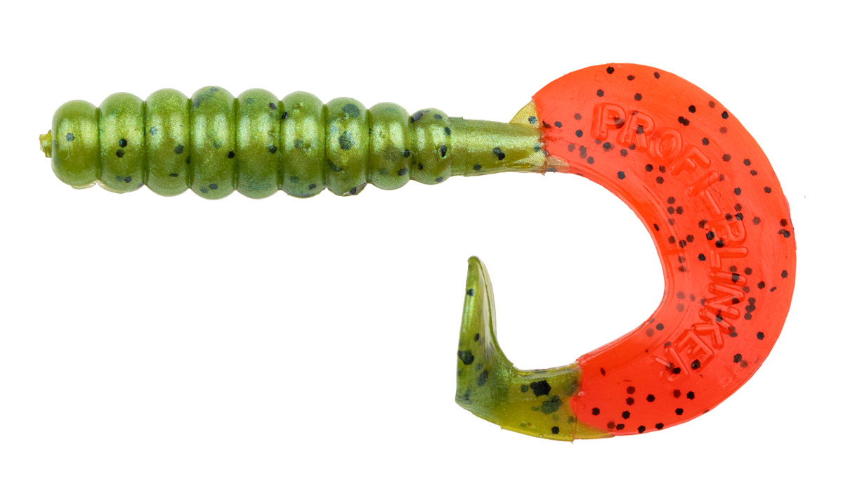 ProfiBlinker Turbotail Größe A/0 3cm Raubfisch-Grün / 125er Pack 