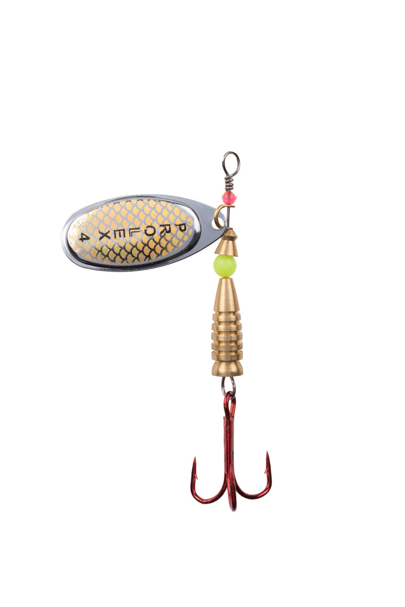 ProfiBlinker Prollex-French Style Weitwurf Spinner / Silber-Gold / Größe 1 / 4g 