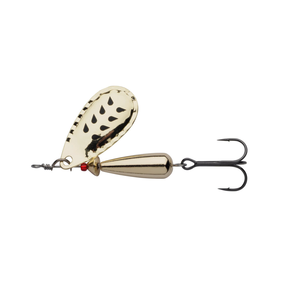 Abu Garcia Droppen Spinners Blade Baits Zilver/Black Marks, Hakengröße 4, 4,6 cm, Lauftiefe 0,5 m-2,5 m, 8 g