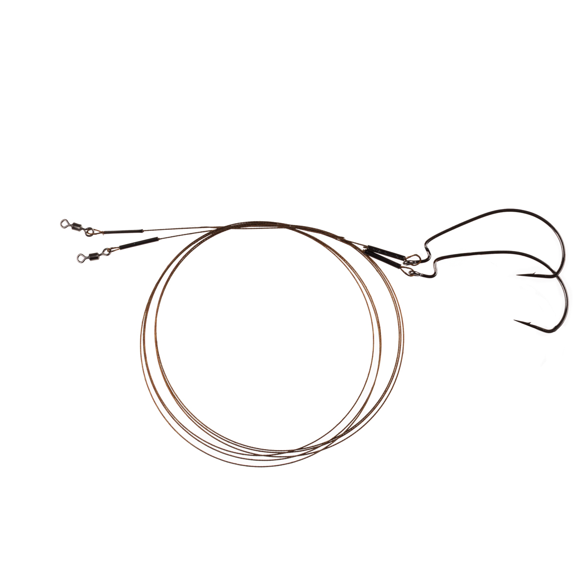 ProfiBlinker Soft-Wire Montage 7x7 mit Offset Haken Größe 1/0 / 50cm / Tragkraft 6kg / 2er Pack