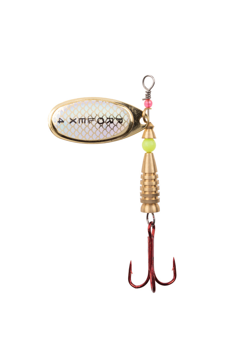 ProfiBlinker Prollex-French Style Weitwurf Spinner / Gold-Silber / Größe 1 / 4g 