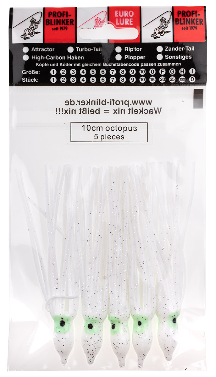 ProfiBlinker Octopus Größe 10cm perl-braun / 5er Pack 