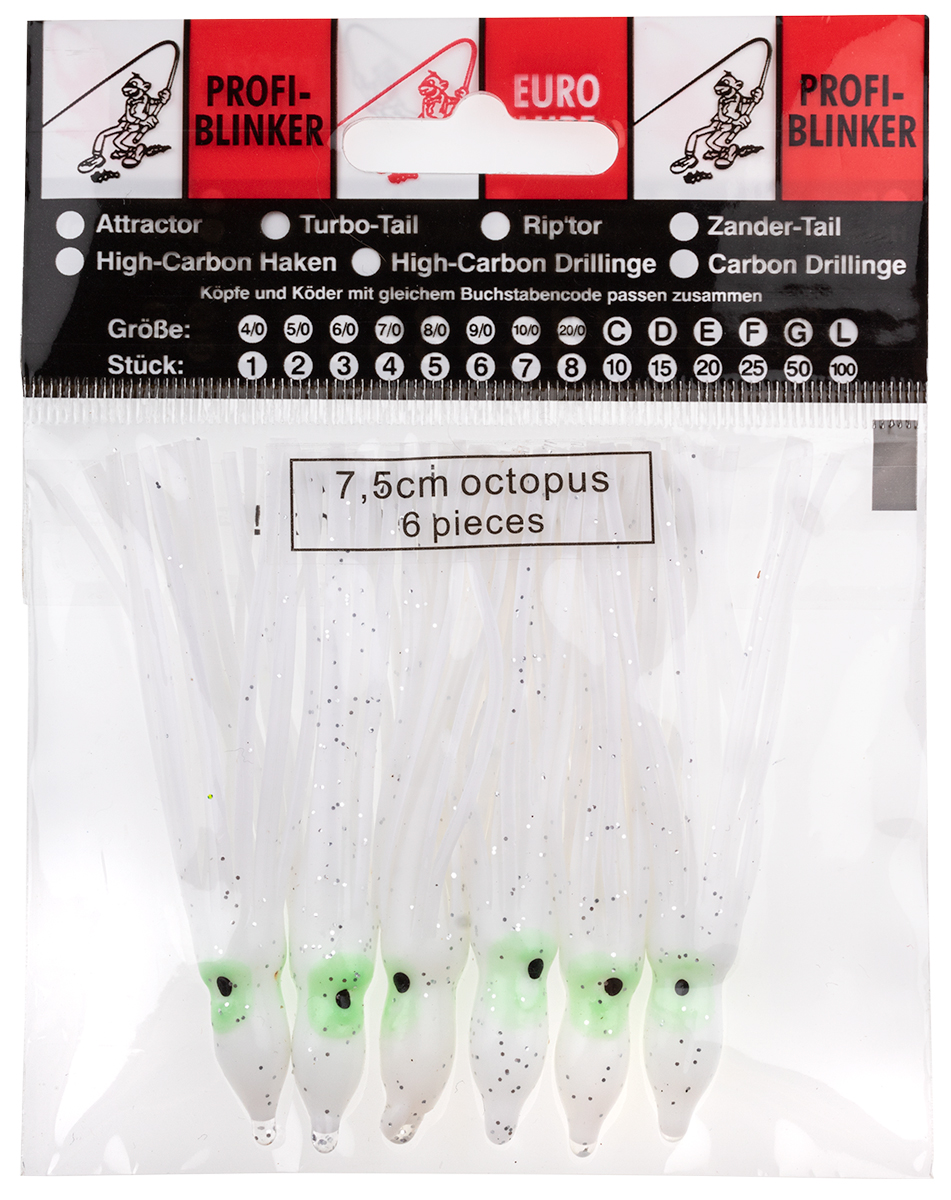 ProfiBlinker Octopus Größe 7,5cm perl-braun / 6er Pack 