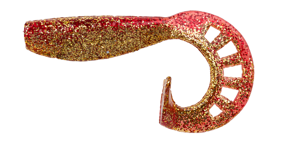 ProfiBlinker Zandertail Größe D 10cm Rot-Metallic / 5er Pack 