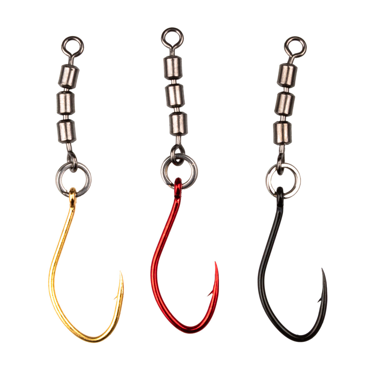 ProfiBlinker Rotator Hooks Antidrall / Wahnsinnshaken mit High-Speed Wirbel / Hakengröße 6 / Wirbelgröße 16 / 3 Stück