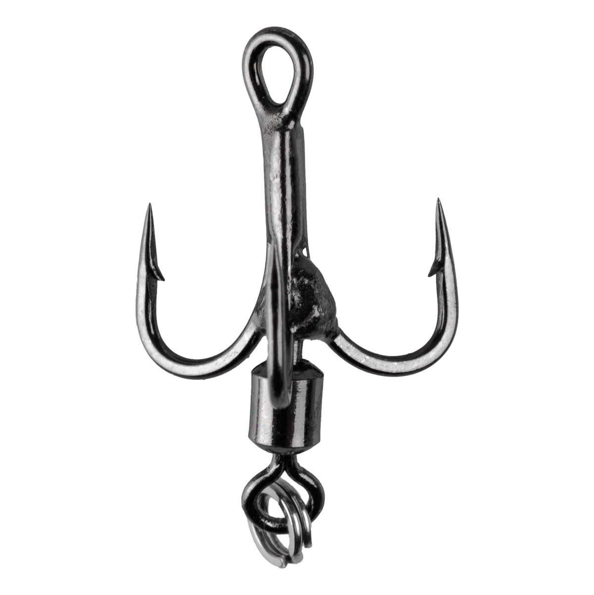 ProfiBlinker Tail-Hook Drilling xx-strong / Titan / Größe 6 / Edelstahl-Splintring / 3 Stück 