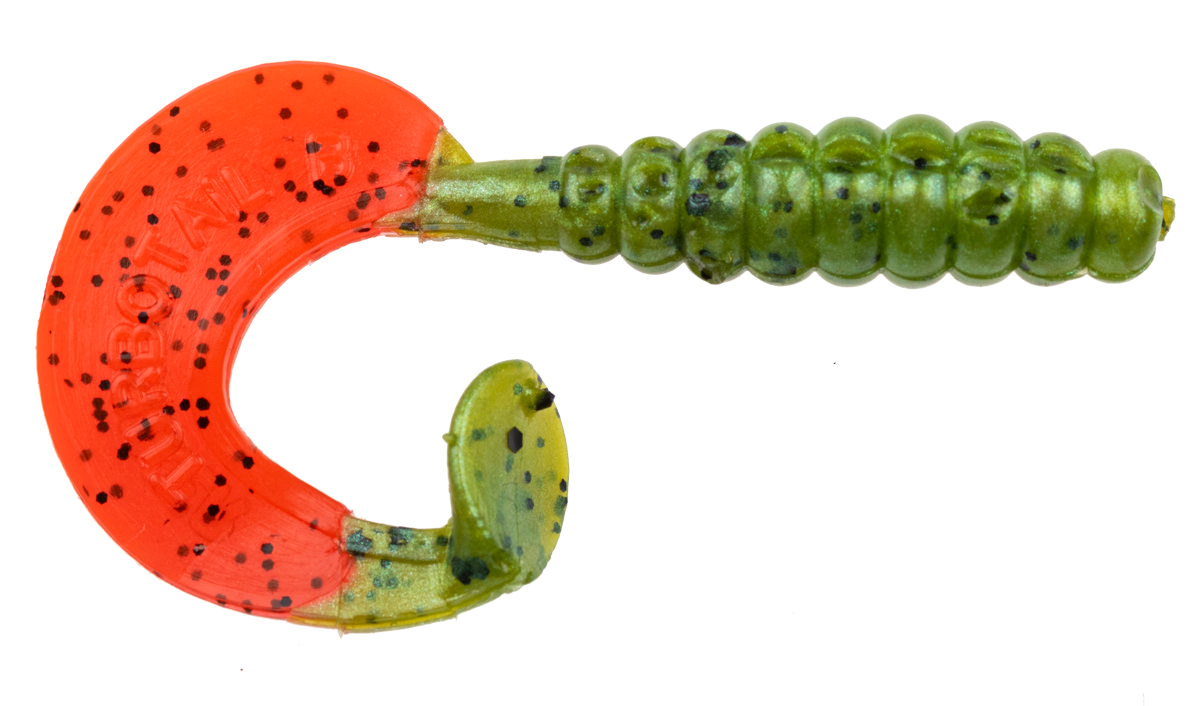 ProfiBlinker Turbotail Größe A/0 3cm Raubfisch-Grün / 125er Pack 