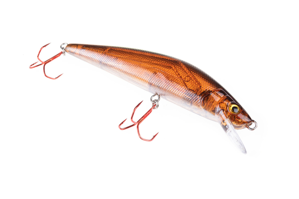 ProfiBlinker Go Up Wobbler (Flachläufer) Kaulbarsch / Größe 9cm mit 2 Drillingen