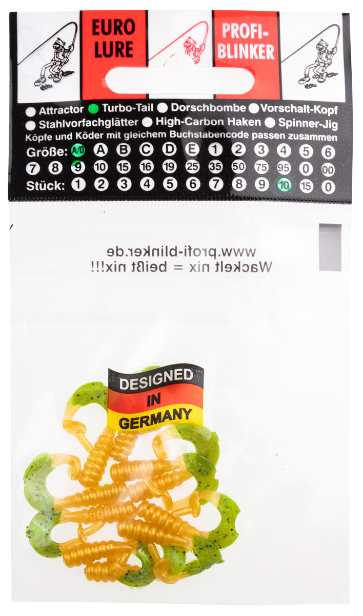 ProfiBlinker Turbotail Größe A/0 3cm Karauschen-Beige / 10er Pack 