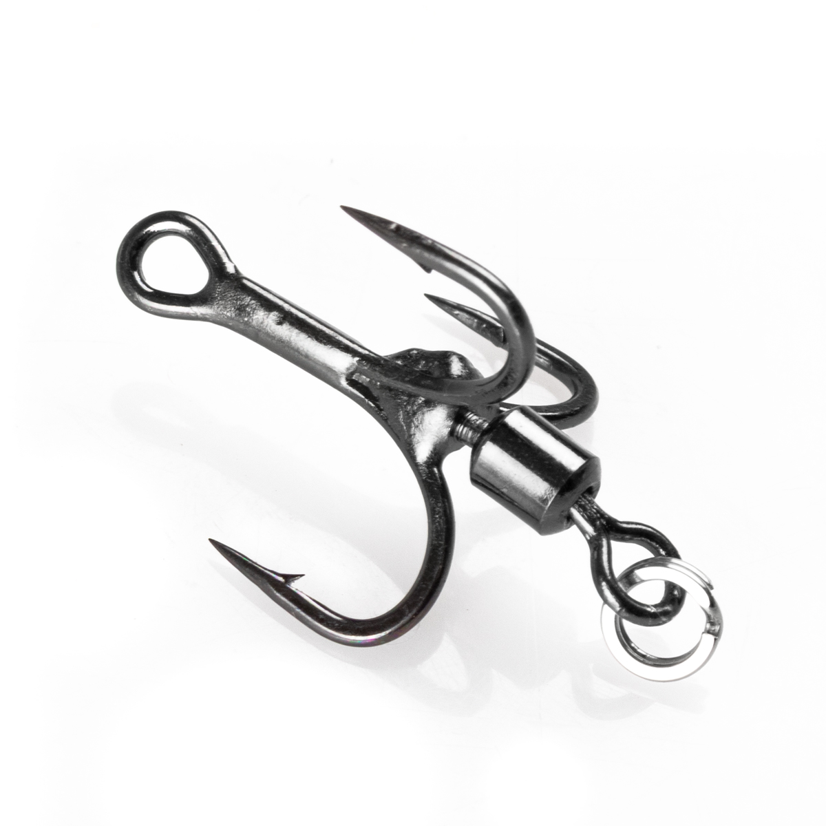 ProfiBlinker Tail-Hook Drilling xx-strong / Titan / Größe 6 / Edelstahl-Splintring / 3 Stück 