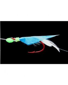Meerespaternoster blau-weiße Fliege Größe 12/0